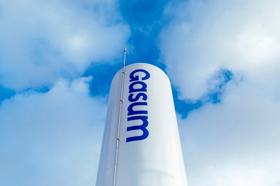 close up picture of a Gasum's biogas plant